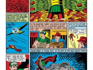 Marvel Mystery Comics #7, pg. 47; pencils and inks, Steve Dahlman; Electro/Golden Age/Timely