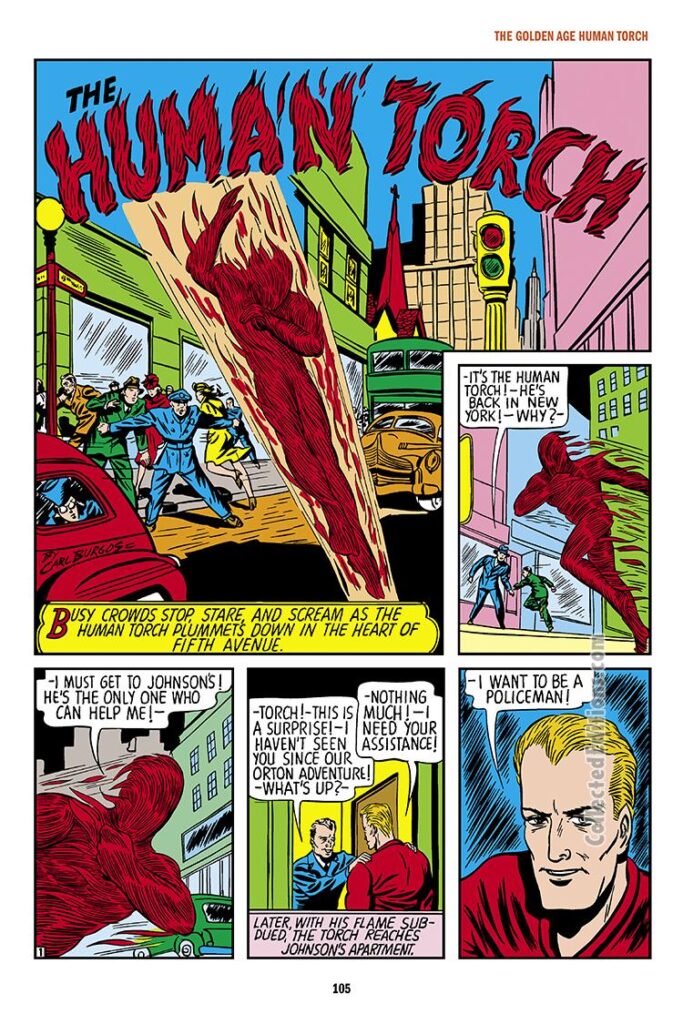 Marvel Mystery Comics #7; "The Human Torch", Carl Burgos