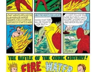 Marvel Mystery Comics #8, pg. 22; pencils and inks, Carl Burgos; Golden Age Human Torch