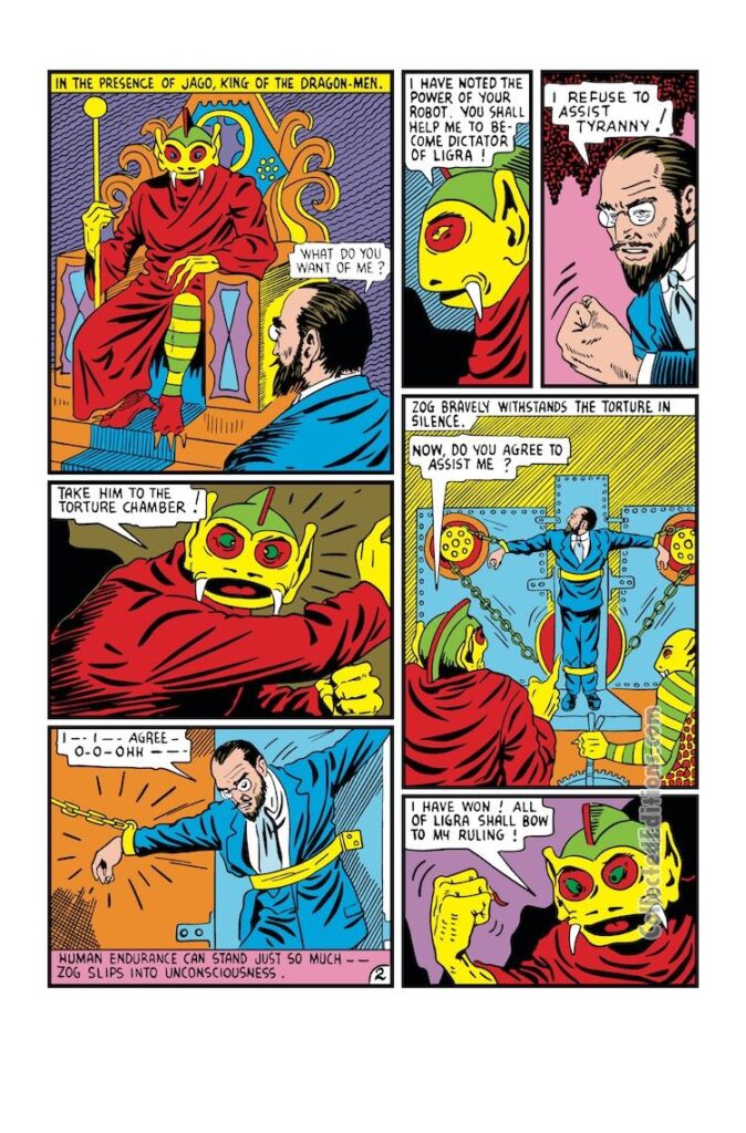 Marvel Mystery Comics #9, pg. 42; pencils and inks, Steve Dahlman; Electro
