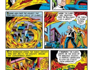 Marvel Mystery Comics #11, pg. 6; pencils and inks, Carl Burgos; Golden Age Human Torch