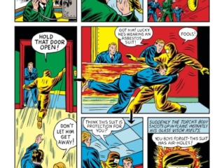 Marvel Mystery Comics #12, pg. 4; pencils and inks, Carl Burgos; Golden Age Human Torch