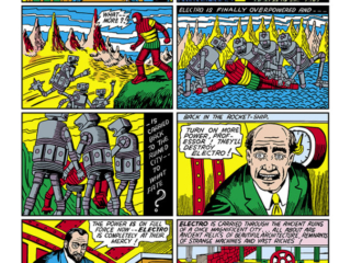 Marvel Mystery Comics #13, pg. 41; art by Steve Dahlman; Electro, Golden Age/Timely