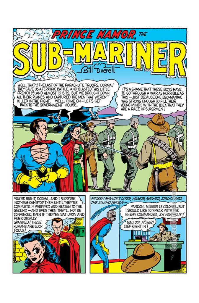 Marvel Mystery Comics #14, pg. 13; "Prince Namor, the Sub-Mariner"; Lady Dorma/World War II/Bill Everett
