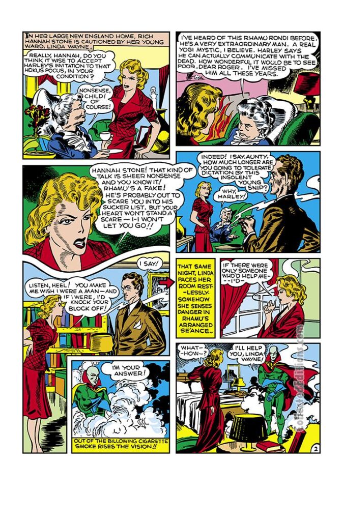 Marvel Mystery Comics #15, pg. 33; art by Jack Kirby; Joe Simon, The Golden Age Vision/Timely; Linda Wayne