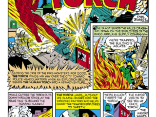 Marvel Mystery Comics #16, pg. 1; "The Human Torch", Carl Burgos
