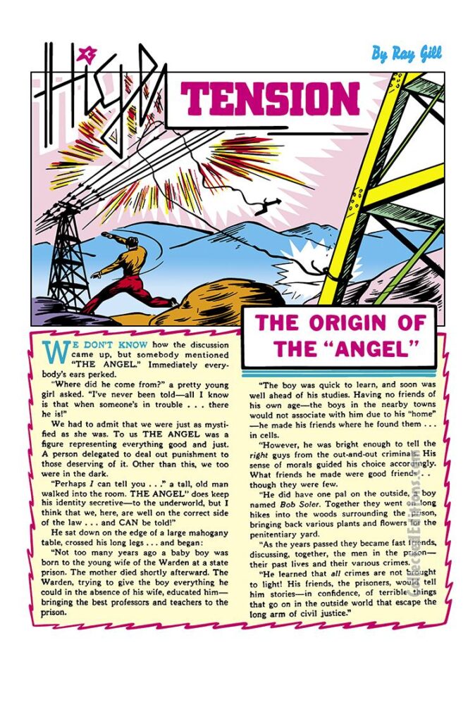 Marvel Mystery Comics #20, pg. 36; The Origin of the Angel, Ray Gill