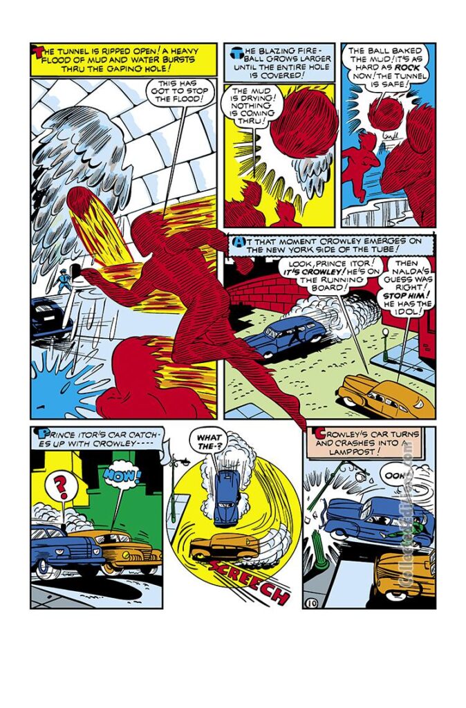 Marvel Mystery Comics #21, pg. 10; art by Carl Burgos; Human Torch/Toro