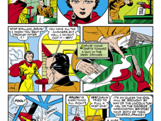 Marvel Mystery Comics #21, pg. 3; "The Idol of Death", Human Torch, Carl Burgos, Jarvis, Nalda