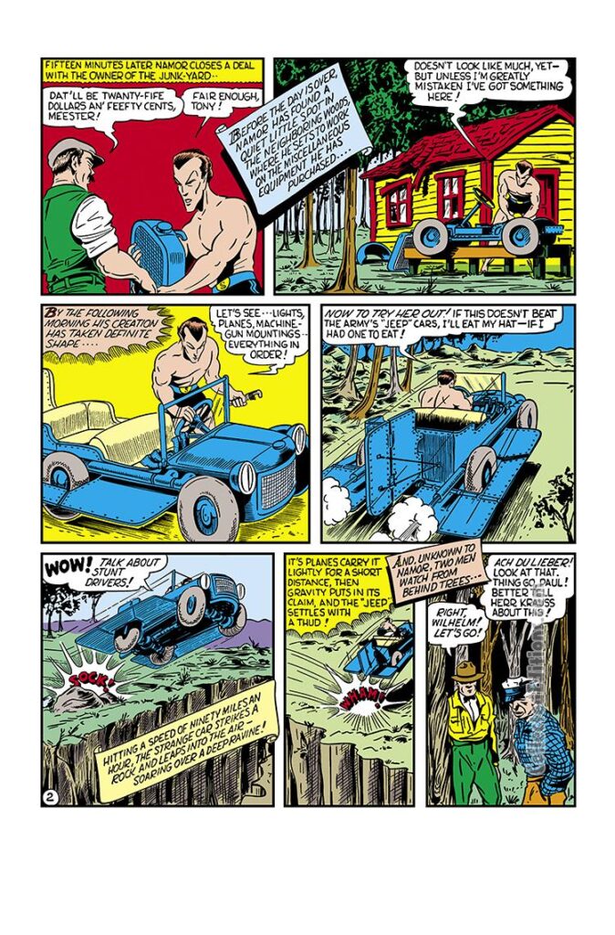 Marvel Mystery Comics #22, pg. 17; art by Bill Everett, Sub-Mariner