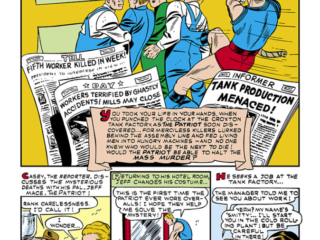 Marvel Mystery Comics #22, pg. 43; art by Alan Mandel; The Patriot, fifth columnist WWII