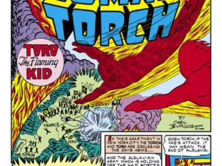Marvel Mystery Comics #22, pg. 1; "Human Torch and Toro the Flaming Kid", Carl Burgos
