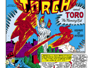 Marvel Mystery Comics #23, pg. 1; art by Carl Burgos; Human Torch/Toro the Flaming Kid/Golden Age/android/Jim Hammond