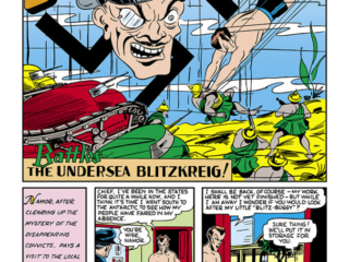 Marvel Mystery Comics #24, pg. 17; art by Bill Everett; The Undersea Blitzkrieg, Sub-Mariner/Namor