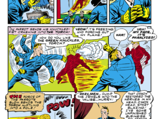 Marvel Mystery Comics #24, pg. 11; "Meet the Parrot", Human Torch super-villain, Carl Burgos