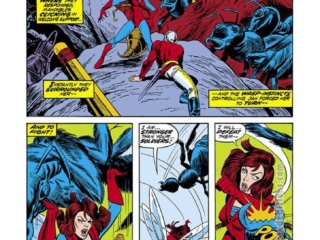 Marvel Feature #9, pg. 8; pencils, P. Craig Russell; inks, Frank Bolle; Ant-Man/Hank Pym/The Wasp/Janet Van Dyne