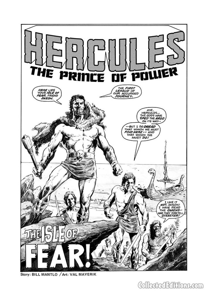 Marvel Preview #10, pg. 37; pencils and inks, Val Mayerik; Hercules Prince of Power