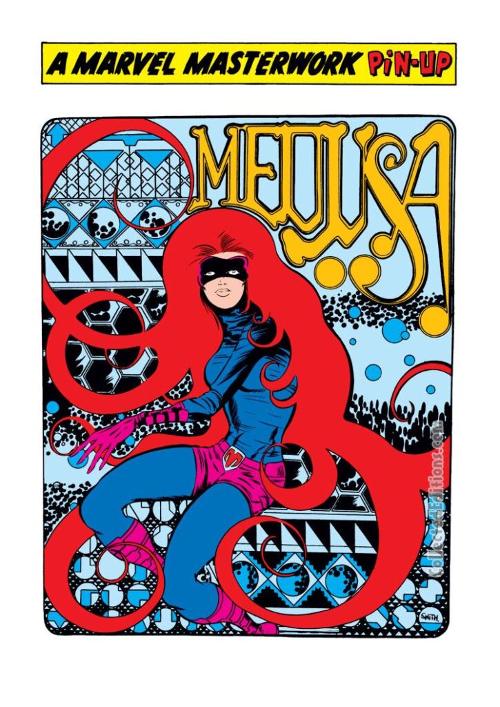 Marvel Collectors’ Item Classics #21, pinups; pencils and inks, Barry Windsor-Smith; Medusa pinup, rarity, Marvel Masterwork