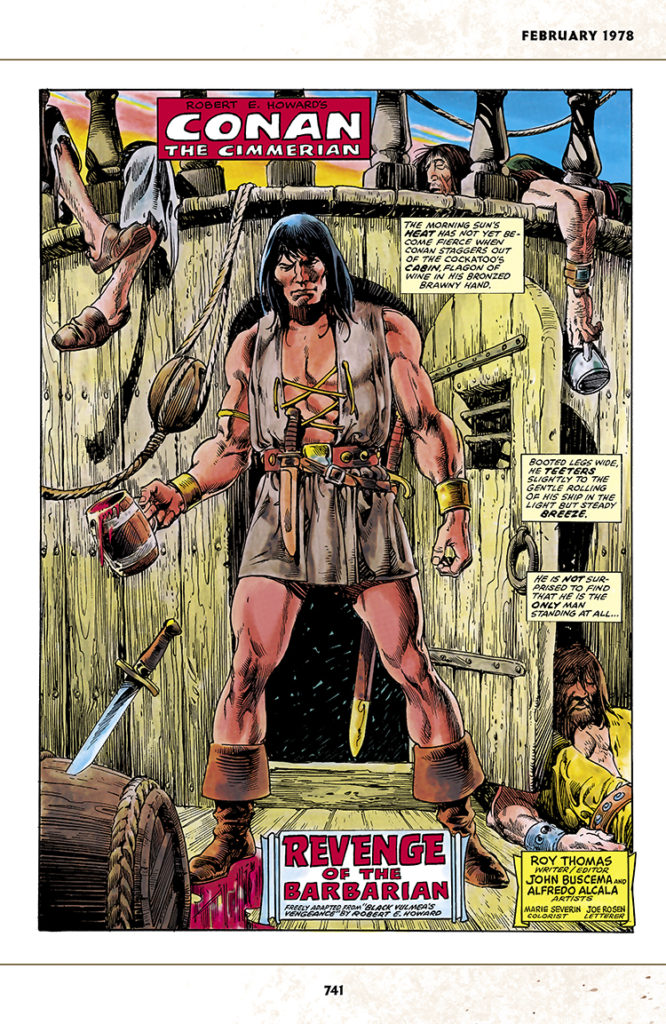 Marvel Comics Super Special #2; pencils, John Buscema; inks, Alfredo Alcala