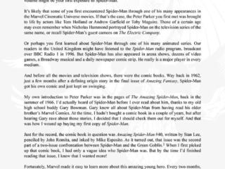 Marvel Masterworks: Amazing Spider-Man Vol. 22 introduction by Roger Stern