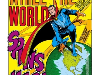 Marvel Premiere #3, pg. 1; pencils, Barry Windsor-Smith; inks, Dan Adkins; Doctor Strange, While the World Spins Mad, Stan Lee writer