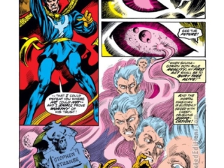 Marvel Premiere #10, pg. 3; pencils, Frank Brunner; inks, The Crusty Bunkers; Doctor Strange