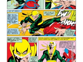 Marvel Premiere #15, pg. 18; pencils, Gil Kane; inks, Dick Giordano; Roy Thomas, Danny Rand, first appearance, origin of Iron Fist