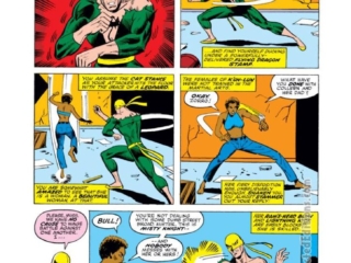 Marvel Premiere #21, pg. 4; pencils, Arvell Jones; inks, Vince Colletta; Misty Knight, Colleen Wing, Daughters of the Dragon, Iron Fist