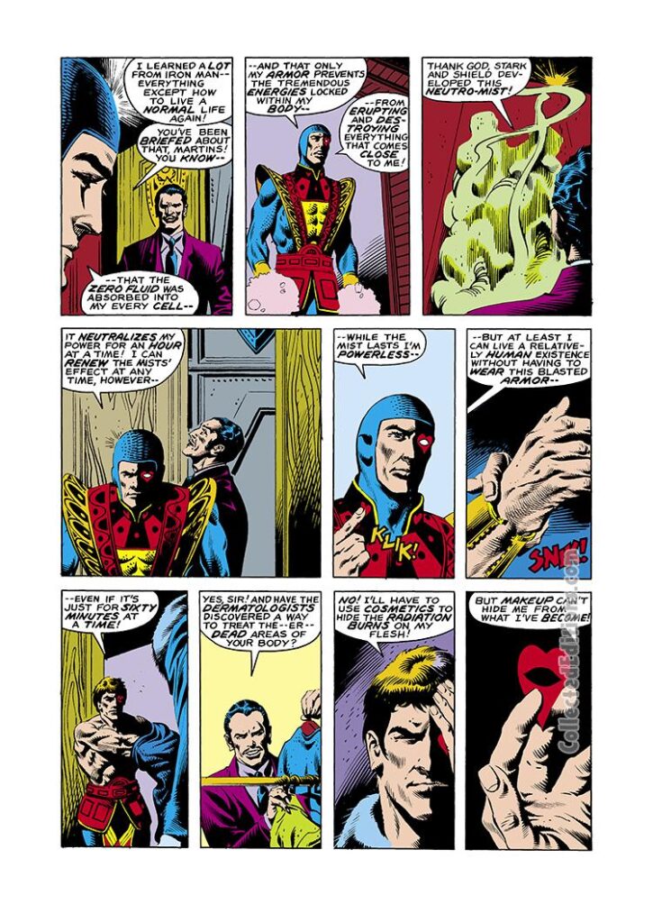 Marvel Premiere #44, pg. 6; pencils, Keith Giffen; inks, Rudy Nebres; origin, Jack of Hearts, solo story