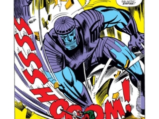 Marvel Super-Heroes #13, pg. 15; pencils, Gene Colan; inks, Paul Reinman; Captain Marvel; Mar-Vell, Kree Sentry