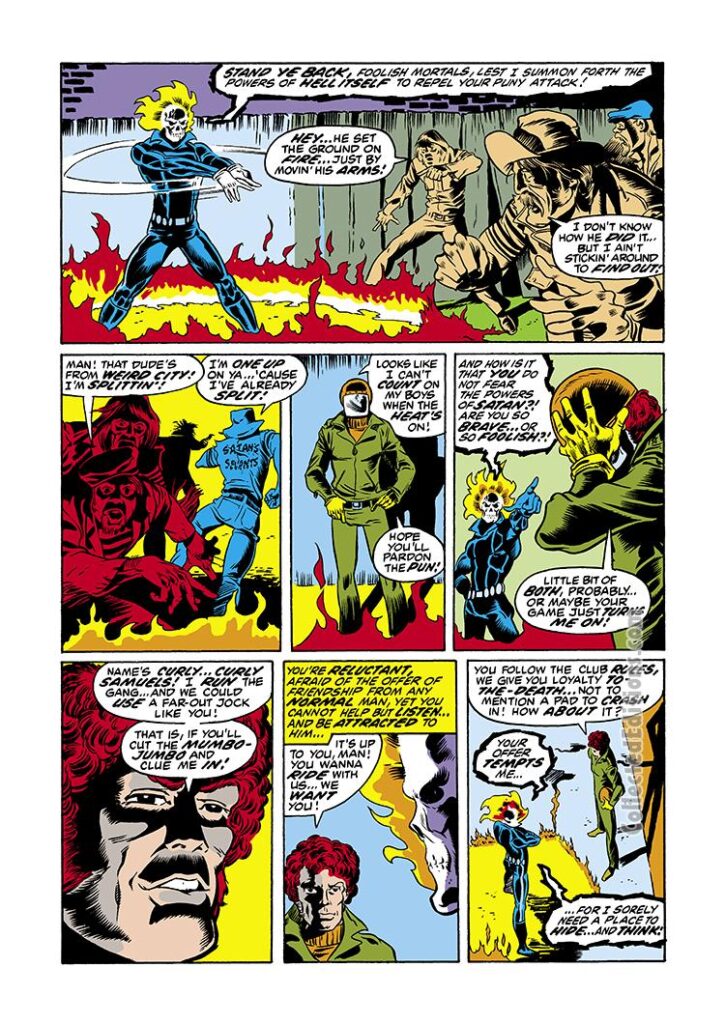 Marvel Spotlight #6, pg. 4; pencils, Mike Ploog; Ghost Rider