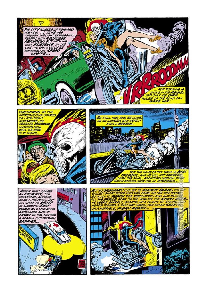 Marvel Spotlight #10, pg. 6; pencils, Tom Sutton; inks, Jim. Mooney; Ghost Rider