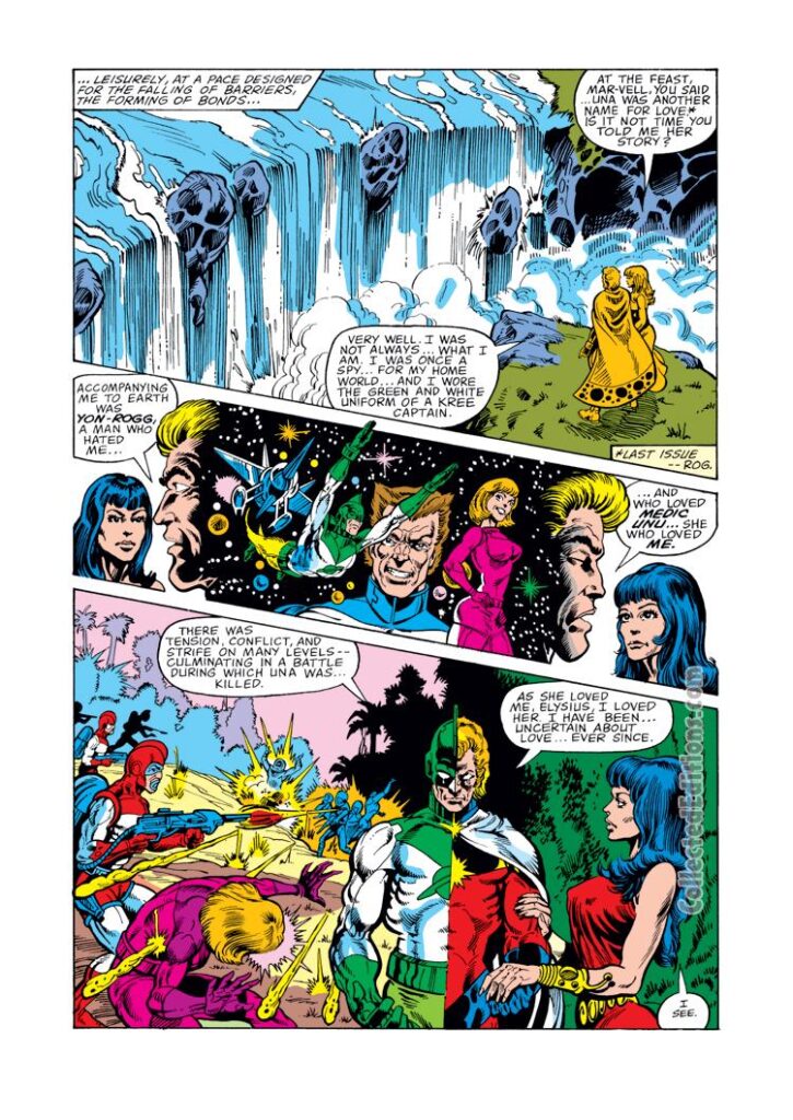 Marvel Spotlight #3, pg. 3; pencils, Pat Broderick; inks, Gene Day; Mar-Vell