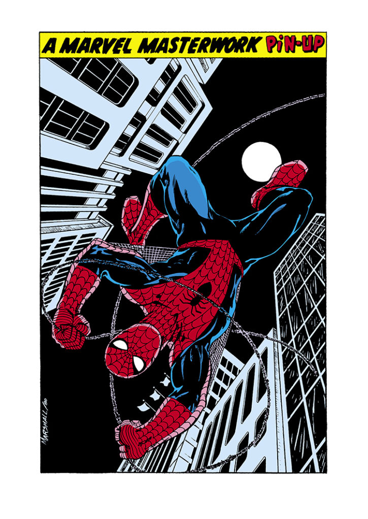 Marvel Tales #130 pinup; art, Marshall Rogers; Spider-Man