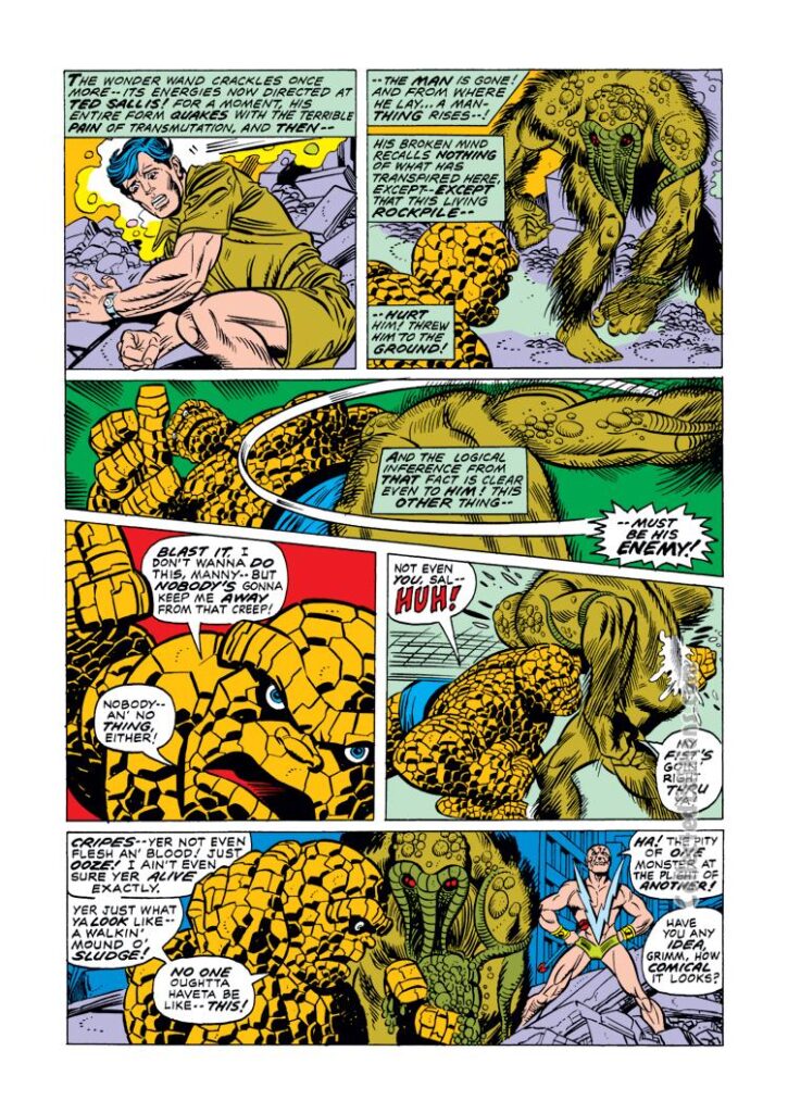 Marvel Two-In-One #1, pg. 17; pencils, Gil Kane; Man-Thing/Thing