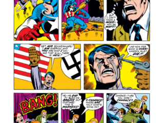 Marvel Two-In-One #3, pg. 11; pencils, Sal Buscema; Captain America/Hitler/Daredevil/Matt Murdock
