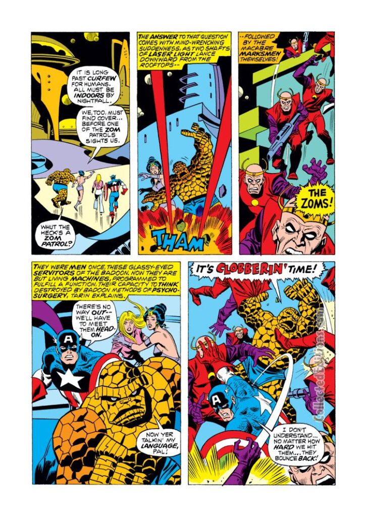 Marvel Two-In-One #4, pg. 15; pencils, Sal Buscema; Captain America/The Thing