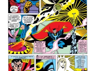 Marvel Two-In-One #6, pg. 8; pencils, George Tuska; inks, Mike Esposito Marvel Two-In-One #6, pg. 8; pencils, George Tuska; Defenders/Doctor Strange/Thing