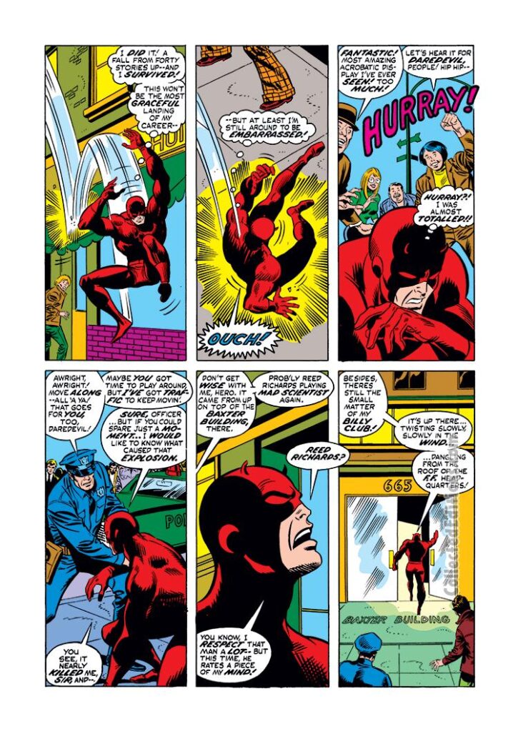 Marvel Two-In-One #3, pg. 5; pencils, Sal Buscema; inks, Joe Sinnott; Thing and Daredevil