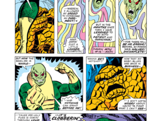 Marvel Two-In-One #17, pg. 7; pencils, Sal Buscema; inks, Mike Esposito, Dave Hunt Marvel Two-In-One #17, pg. 7; pencils, Sal Buscema; inks, Mike Esposito, thing/Basilisk