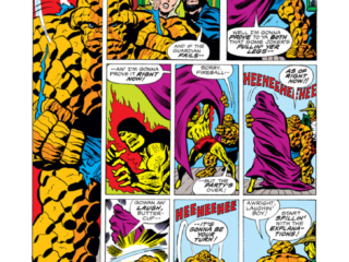 Marvel Two-In-One #18, pg. 12; pencils, Ron Wilson; inks, Jim Mooney Marvel Two-In-One #18, pg. 12; pencils, Ron Wilson; inks, Jim Mooney