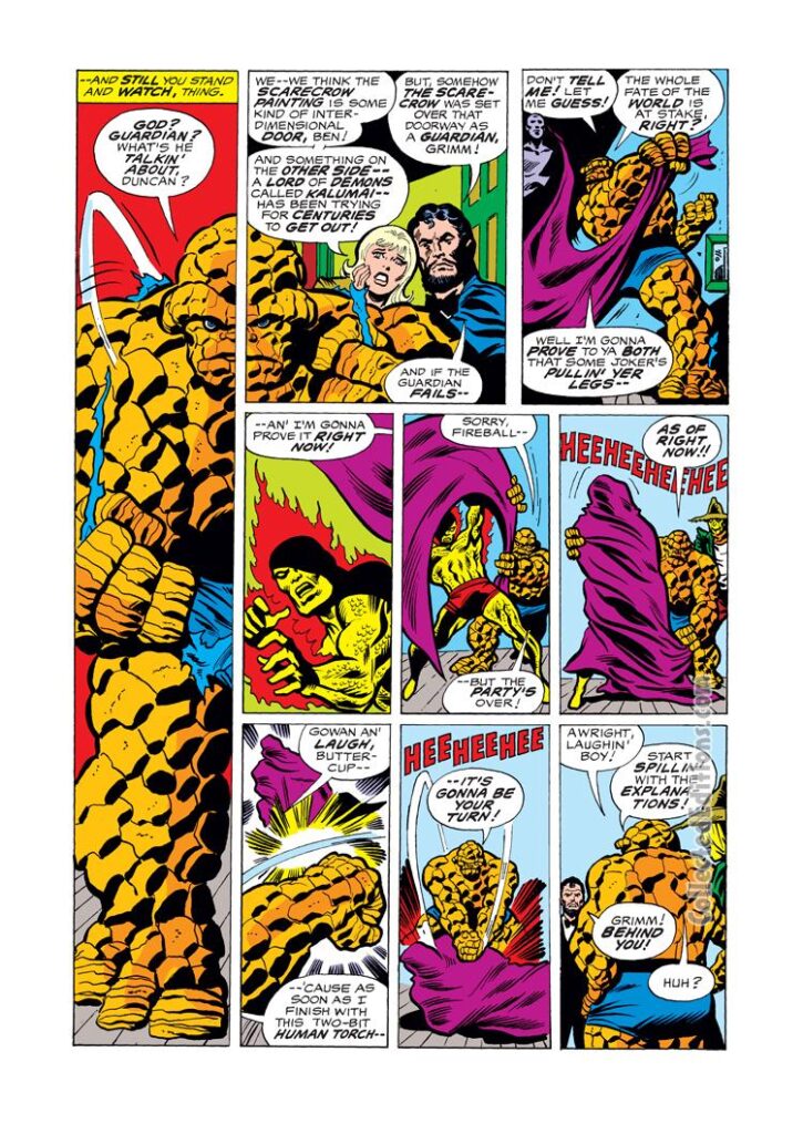Marvel Two-In-One #18, pg. 12; pencils, Ron Wilson; inks, Jim Mooney