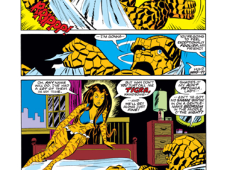 Marvel Two-In-One #19, pg. 3; pencils, Sal Buscema; inks, Don Heck Marvel Two-In-One #19, pg. 3; pencils, Sal Buscema; Thing/Tigra