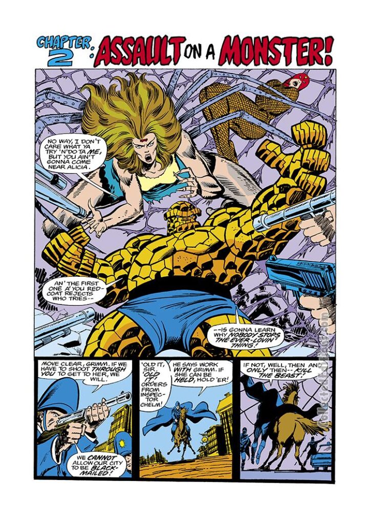 Marvel Two-In-One #32, pg. 9; pencils, Ron Wilson; Thing/Invisible Woman/Alicia Masters