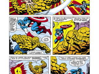 Marvel Two-In-One #42, pg. 4; pencils, Sal Buscema; Thing/Captain America