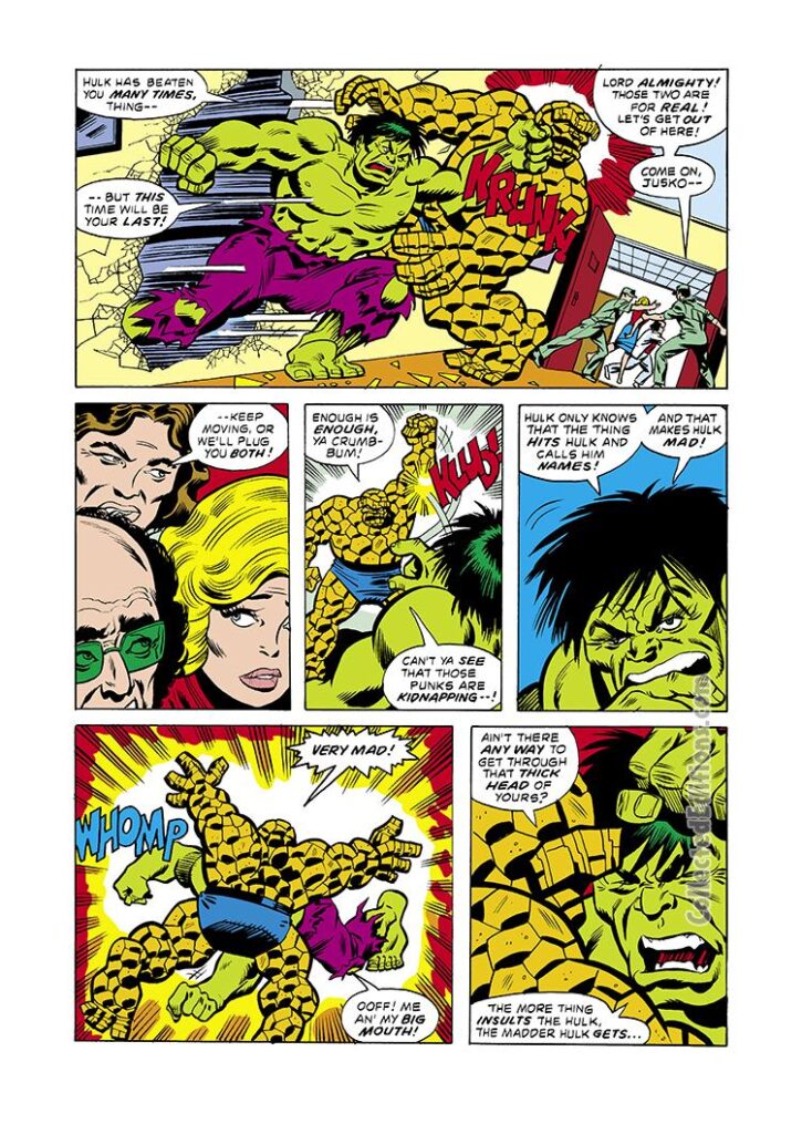 Marvel Two-In-One #46, pg. 13; pencils, Ron Wilson; Thing/Incredible Hulk