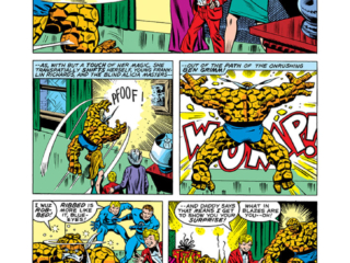 Marvel Two-In-One #47, pg. 4; pencils and inks, Chic Stone; Thing/Alicia Masters