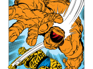 Marvel Two-In-One #50, pg. 4; pencils, John Byrne; inks, Joe Sinnott; Thing vs. Thing