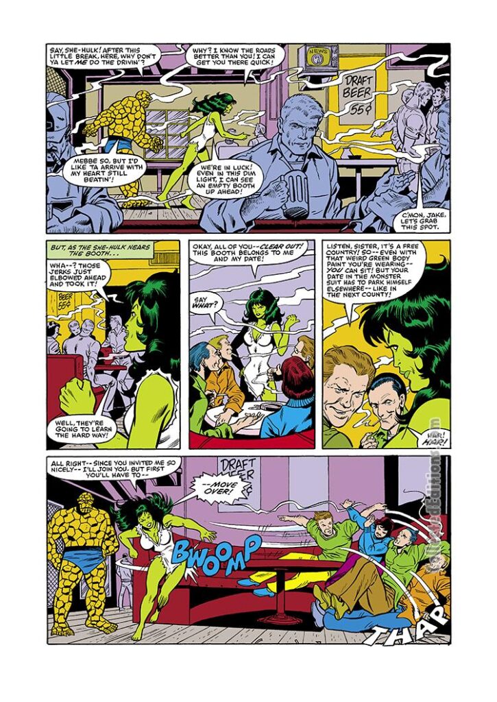 Marvel Two-In-One #88, pg. 14; pencils, Alan Kupperberg; Thing/Savage She-Hulk
