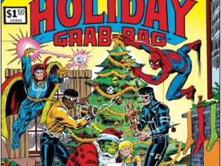 Marvel Treasury Edition #8 cover, pencils and inks, John Romita Sr. Marvel Treasury Edition #8 cover, pencils and inks, John Romita Sr.; Giant Superhero Holiday Grab-Bag Christmas